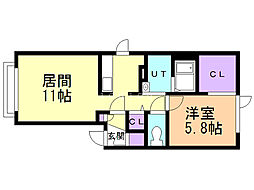 間取図画像 1LDK