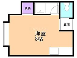ライフコート小谷 ワンルームの間取図画像