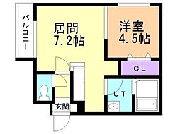 間取図画像 1LDK