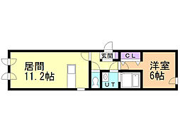 間取図画像 1LDK