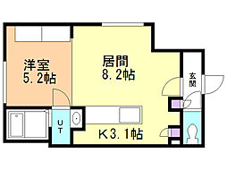 間取図画像 1LDK