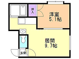 間取図画像 1LDK