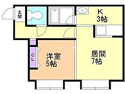 間取図画像 1LDK