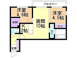 間取図画像 2LDK