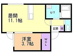 間取図画像 1LDK