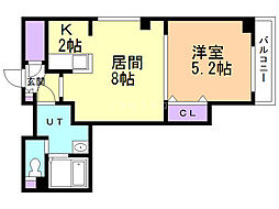 Y&M北7条ビル 1LDKの間取図画像