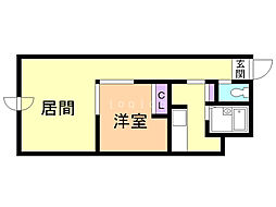 ピアス40 1LDKの間取図画像