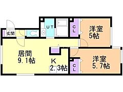 物件の間取り