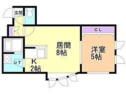 MIU.CO.BLD.03 1LDKの間取図画像