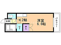 エルム156 1Kの間取図画像