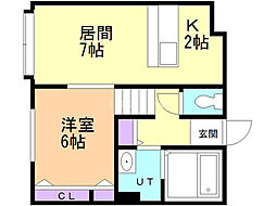 エスパニア札幌4 1LDKの間取図画像