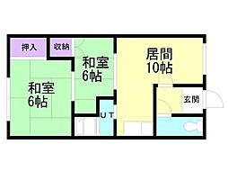 間取図画像 2LDK