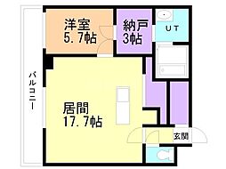 間取図画像 1LDK