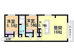 間取図画像 2LDK