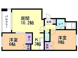 間取図画像 2LDK