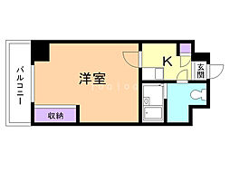 レオパレスさくら中央 1Kの間取図画像