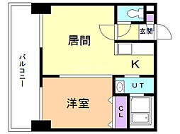 ＢＬＯＣＫ　ＴＯＷＥＲ 3階1LDKの間取り