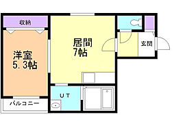 間取図画像 1LDK