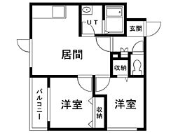 間取図画像 2LDK