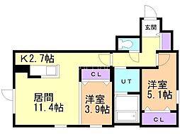 間取図画像 2LDK