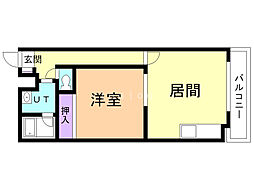 フォーレスト127 1LDKの間取図画像
