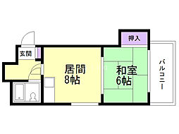 間取図画像 1LDK
