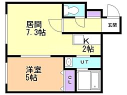 間取図画像 1LDK