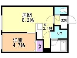 間取図画像 1LDK