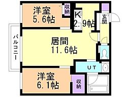 札幌市営東西線 西18丁目駅 徒歩18分 4階/-
