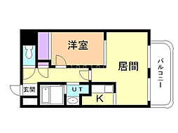 ティアラFCサイド 1LDKの間取図画像