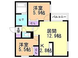 札幌市電2系統 西線9条旭山公園通駅 徒歩6分 5階/-