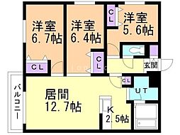 札幌市電2系統 西線9条旭山公園通駅 徒歩6分 5階/-
