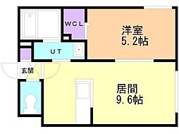 S-RESIDENCE桑園イースト 1LDKの間取図画像