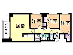 Crestage宮の森 3LDKの間取図画像