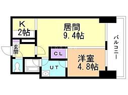 Carrera2.9 1LDKの間取図画像