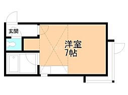 EIN-1 ワンルームの間取図画像