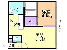 ANGEROSE 1LDKの間取図画像
