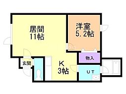 Ｏ’ｓ桑園（オーズ桑園） 2階/201