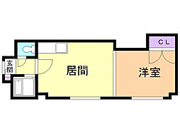 ナチュレ南5条 1DKの間取図画像