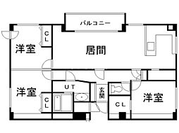 LEJARDINduOHKURA 3LDKの間取図画像