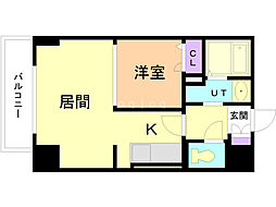プライムアーバン大通東 1LDKの間取図画像