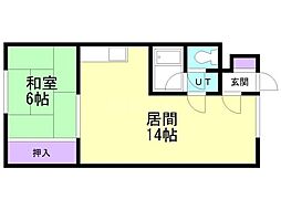 ハイツ今井 1LDKの間取図画像