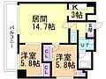ハイムエルデZW2階11.1万円
