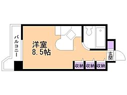 ラ・パルフェ・ド・札幌 ワンルームの間取図画像