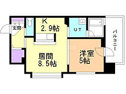 EMBASSYPLACEザレジデンス 1LDKの間取図画像
