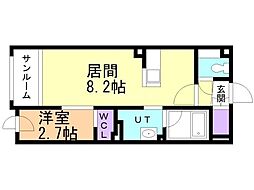 札幌市営東西線 菊水駅 徒歩6分 2階/-