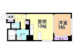 プライムアーバン大通公園1 1LDKの間取図画像