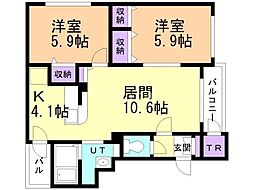 アヴァンセ旭ヶ丘 3階/302