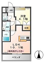 ウッドペッカー・西  ｜ 群馬県伊勢崎市今井町（賃貸アパート1LDK・2階・36.00㎡） その2