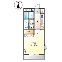 フォレスト粕川　Ｃ  ｜ 群馬県伊勢崎市粕川町（賃貸アパート1K・2階・24.84㎡） その2